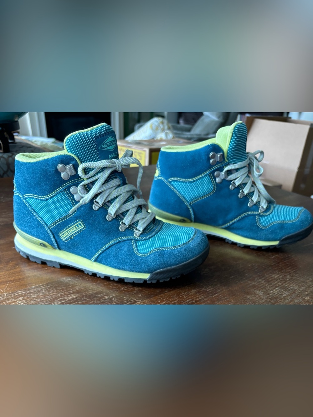 Merrell Eagle Arctic Teal Hiking Boots